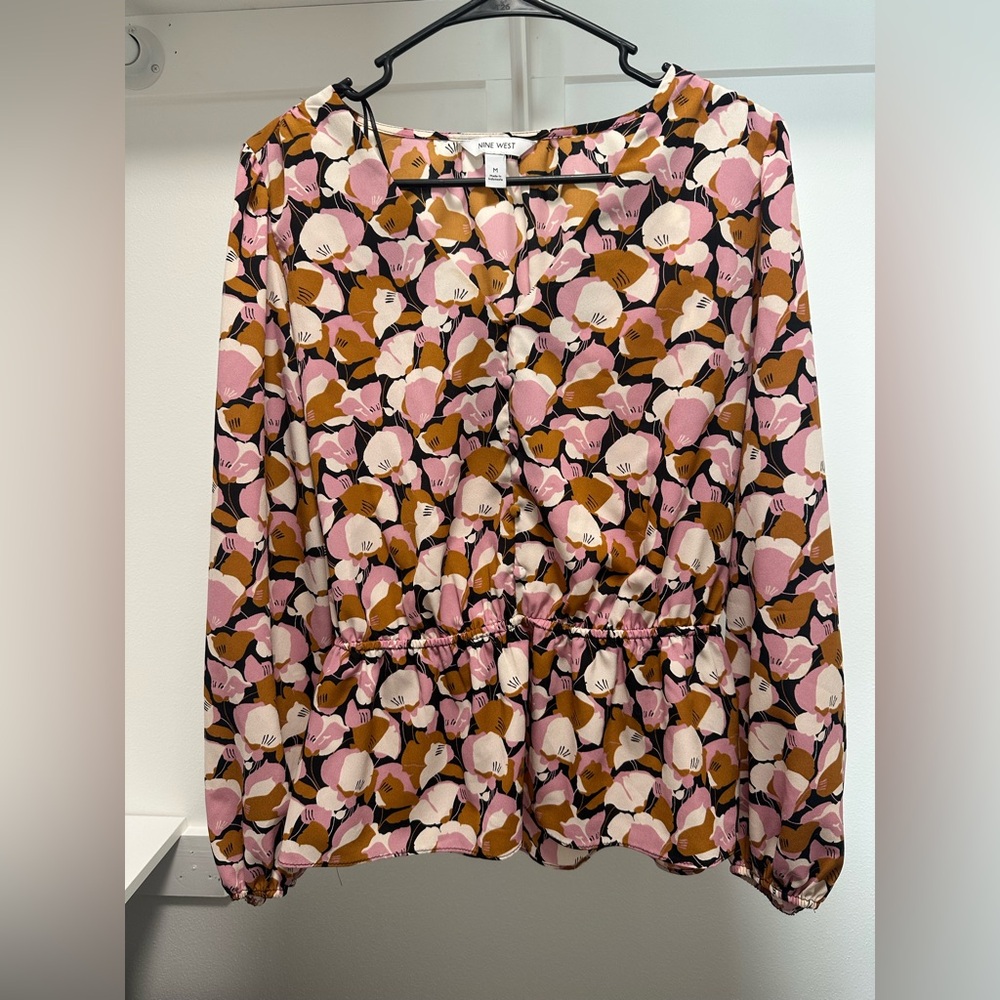 Nine West Floral Blouse